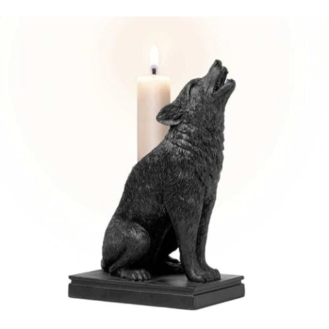 Alchemy England – Ulula Noctis – Gothic Wolf Kerzenständer