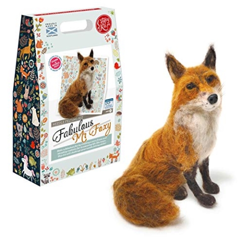 Crafty Kit Company Nadelfilz-Set, Motiv: Fabulous Mr Foxy, Fuchs