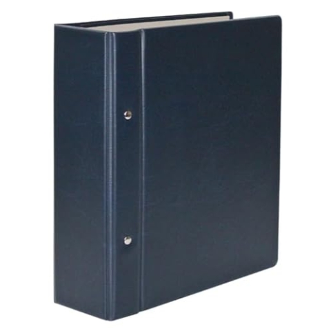 SAFE 7893 Compact-Album für Postkarten mit 20 Blättern für 80 Karten I Fassungsvermögen ca. 300 Karten I in blauem Yokama mit patentierter Klemmvorrichtung