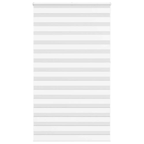 vidaXL Zebrarollo Weiß 135x230 cm Stoffbreite 130,9 cm Polyester, Zebra-Rollo, Doppelrollo, Zebra-Jalousie für Fenster, Doppelrollo, Zebra-Rollo