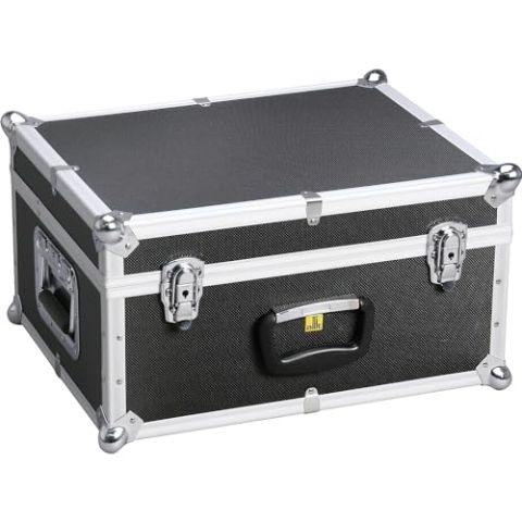 AluPlus ToolBox 18 II Tool Box with Side Handles Black Tool Holder/Restraint Straps