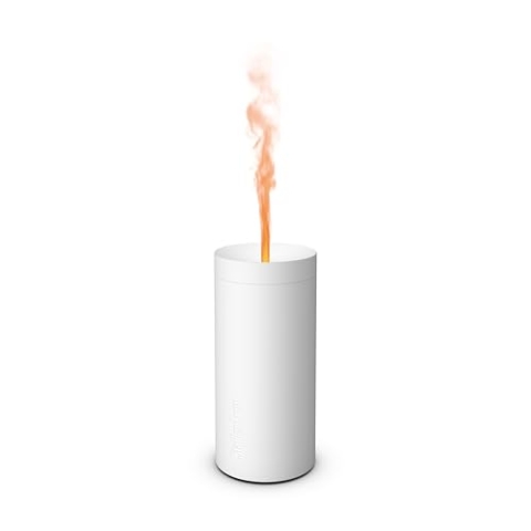 Stadler Form L-037 Lucy verströmt im Akku-Betrieb bis 7h ätherische Öle mit Flammen-Effekt, für Entspannung und wohltuende Aromatherapie, weiss Aroma Diffuser, ABS, One-Size