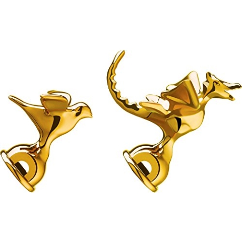 Alessi MGWH30S2 2 Pfeifen, Kunststoff/Metall, Kupfer, Polyamid, Edelstahl, Gold, 11 x 13 x 11.5 cm