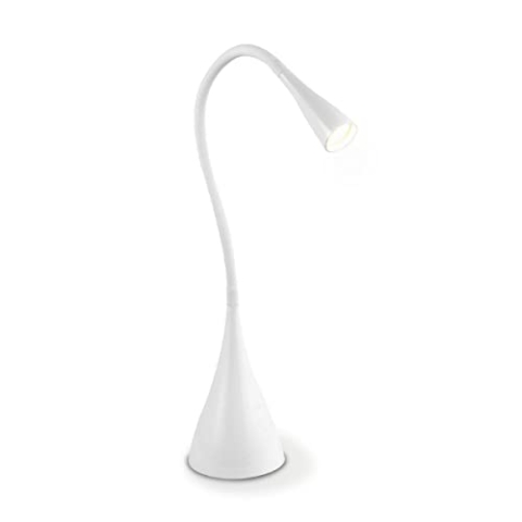 Home Sweet Home Moderne LED-Schreibtischlampe Flex | 11/11/48,5cm | Weiß | verstellbare LED-Leselampe mit Schalter | integrierte LED | 3W 3000K 250lm | geeignet für Home-Office