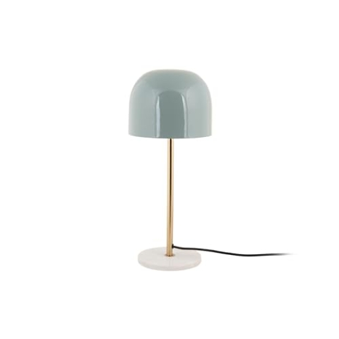 Leitmotiv Tischlampe Manta - Blau - Ø20cm - Rund - Eisen - Tischleuchte Wohnzimmer & Schlafzimmer - Tischlampen modern