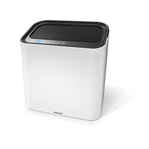 Soehnle Luftwäscher Airfresh Wash 500 für gesunde, saubere, natürlich feuchte Luft, Luftreiniger mit dreischichtigem Filtersystem, Luftbefeuchter mit LED Display für optimales Raumklima