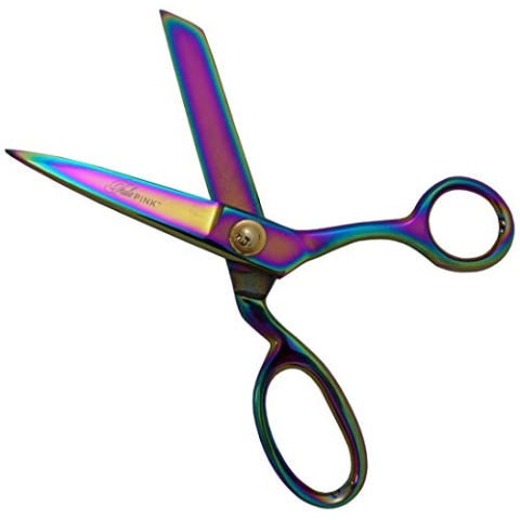 Tula Pink 726TPSERR Gebogener Trimmer, Edelstahl, Silber