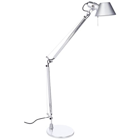 Artemide- Tolomeo Tavolo Tischlampe. Hochwertige Tischleuchte aus Aluminium mit Tischfuß ø23cm. Made in Italy, 78 x 64,5 x 23 cm