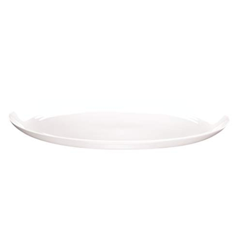 ASA Á Table Ovale Platte, Keramik, weiß glänzend, 40x32x10 cm