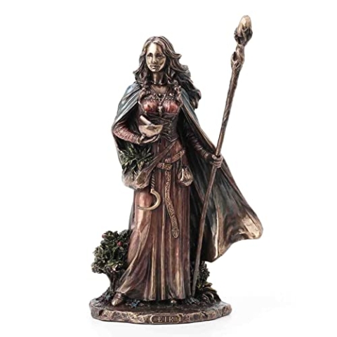 Veronese Design Statue Eir The Valkyrie of Protection Kunstharz, Bronzeguss, 24,9 cm