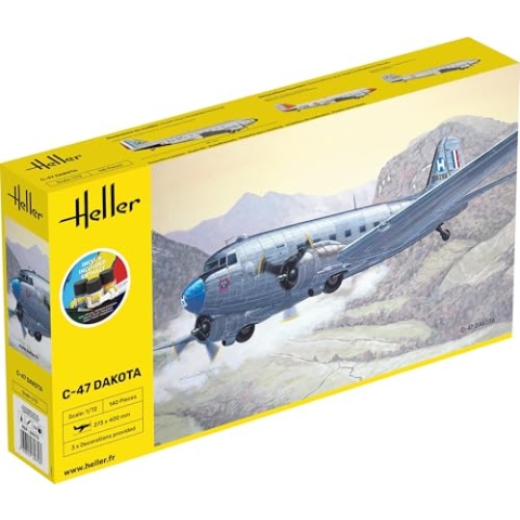 Heller 35372 STARTER KIT C-47 DAKOTA 1/72