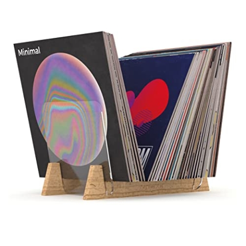 Glorious Record Stand 75 - Elegantes Display und Aufbewahrungsmöglichkeit für Schallplatten, Schallplattenständer für bis zu 75 Schallplatten, Verwendbar für alle Vinyl-Formate (7‘‘, 10‘‘, 12‘‘)