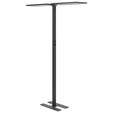 LED-Stehlampe Metall schwarz mit Bewegungsmelder Touch-Funktion dimmbar Sculptor