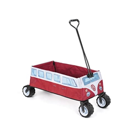 BRISA VW Collection - Volkswagen Bulli Bus T1 XXL Faltbarer Boller-Hand-Transport-Leiter-Wagen All-Terrain (Samba Transporter Van)