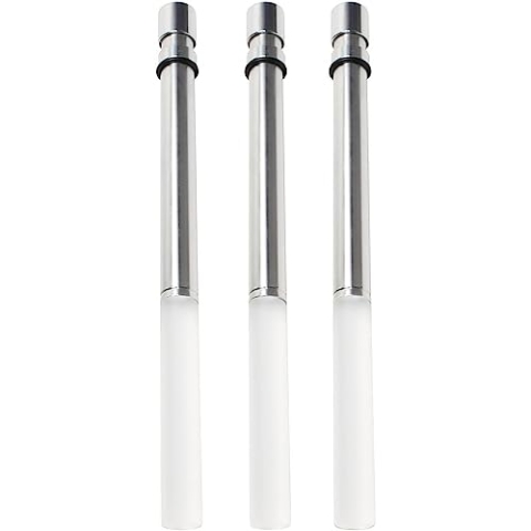 Bottlelight Flaschenlicht aus LED für verschiedene Flaschen. Nutzung mit Batterie als LED Flaschenlicht. Flasche aus Aluminium-Acrylglas in Kaltweiß, 3er Pack