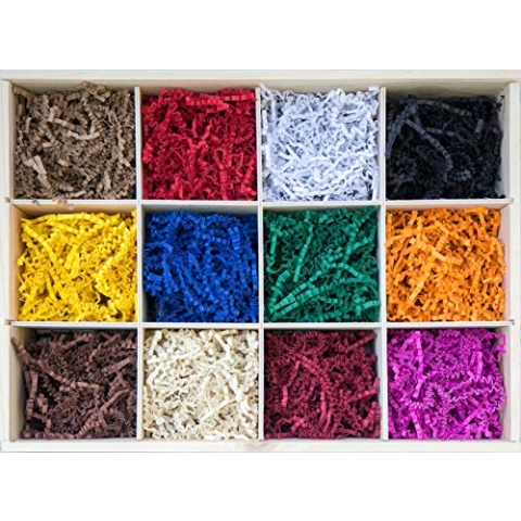 10 KG PresentFill® Füllmaterial Magenta - umweltfreundliches Polstermaterial aus 100% Recycling Papier für Geschenke Pakete Versand - Verpackungsmaterial zum Verpacken Füllen | Polstern I Deko