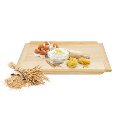 Backbrett 80x60 cm Schneidebrett Teigbrett Nudelbrett Holz Brett