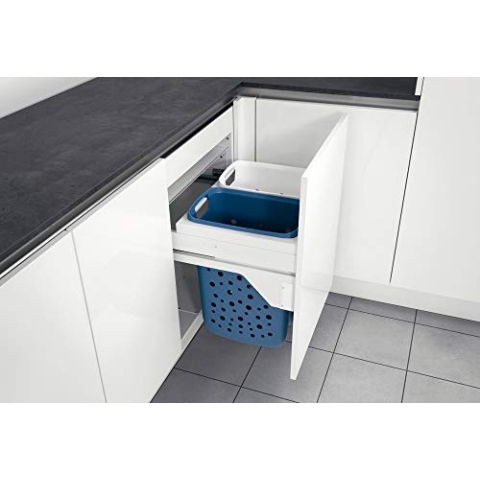 Hailo Laundry Carrier Küchen-Abfalleimer, Weiß, One Size