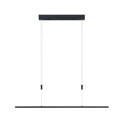 Lucande LED Stakato dimmbar (Modern) in Schwarz aus Metall (6 flammig,) Wohnzimmerleuchte