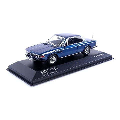Minichamps 410029024 - B-M-W 3.0 Cs Blue Metallic 1968 - maßstab 1/43 - Sammlerstück Miniatur