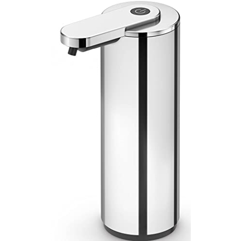 ZACK TERVO Seifenspender 6,3x10,6x18,8 mit Sensor 200 ml Edelstahl Glanz