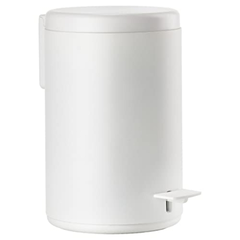 Zone Denmark Rim Mülleimer, Kosmetikeimer fürs Bad, 3 Liter, Weiß