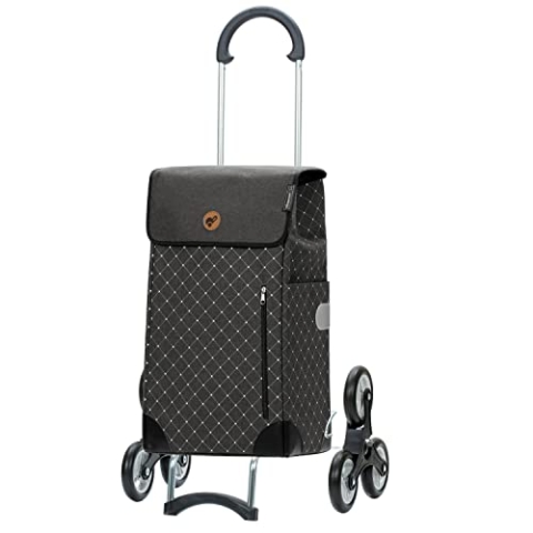 ANDERSEN Einkaufstrolley - Treppenst. Scala Sh. Sofia anthrazit 43 L einkaufen, groß, leichtgängig, Räder abnehmbar, Treppensteiger