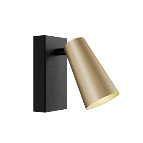 Lucande Strahler Angelina (Skandinavisch) in Schwarz aus Metall (1 flammig, GU10) - Deckenlampe Deckenleuchte Lampe Spot Schlafzimmerleuchte