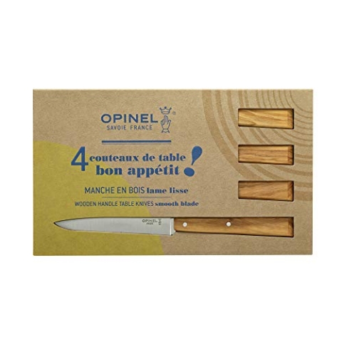 Opinel Messersatz Esprit Sud, Olivenholz Tafelmesser, Mehrfarbig, 0.5 cm