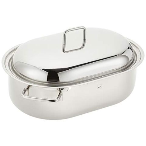 Kela Bräter, Ivo, Edelstahl, Induktionsgeeignet, 7,3 L, Oval, 12401, Glänzend