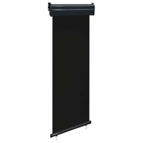 vidaXL Balkon Seitenmarkise Senkrechtmarkise Sonnenschutz Sichtschutz Windschutz Markise Außenrollo Balkonrollo Beschattung 65x250cm Schwarz