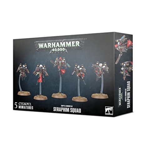 Games Workshop - Warhammer 40.000 - Adepta Sororitas Seraphim Squad, Schwarz