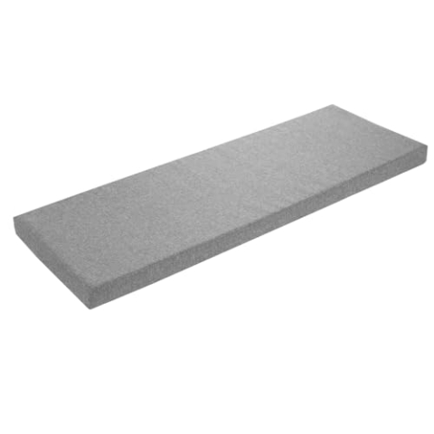 sleepling Bankauflage 140x50 cm hellgrau, Sitzkissen Outdoor & Indoor, Bankpolster, Bezug waschbar, Unterseite Antirutsch, Made in EU