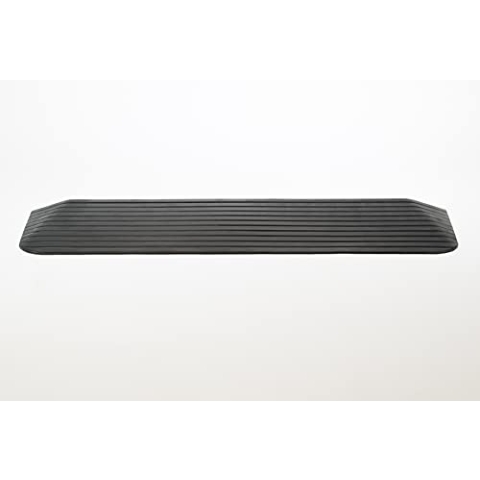 Bepco Rollstuhlrampe -Türkantenrampe - Schwellenrampe - Bordsteinkanten-Rampe aus Gummi - Auffahrrampe - Türschwellenrampe (5,1 x 110 x 41 cm)