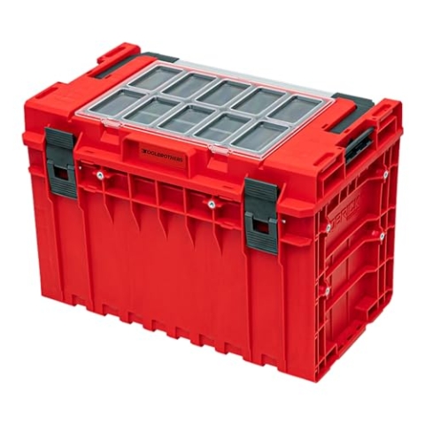 Toolbrothers RHINO XXL Werkzeugkoffer ULTRA Handling+ Höhe XL 52 l IP66 mit herausnehmbaren Trennwänden + Boxen