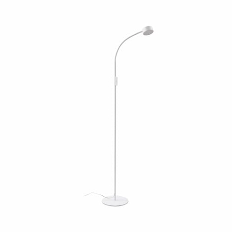 Lindby LED Stehlampe Maori dimmbar (Modern) in Weiß aus Metall (1 flammig,) - Stehleuchte Standleuchte Floor Lamp Wohnzimmerlampe Arbeitszimmerleuchte