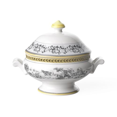 Villeroy und Boch Audun Ferme Schüssel mit Deckel, Premium Porzellan
