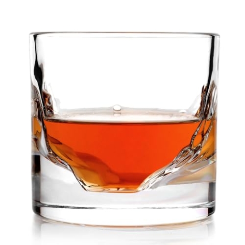 LIITON Schweres Kristall-Whiskeyglas-Set, dicke gefrierbare Bourbon-Gläser (je 1 lb), Premium-Whiskey-Geschenke für Männer, gefrorenes Kristall kühlt Cocktails