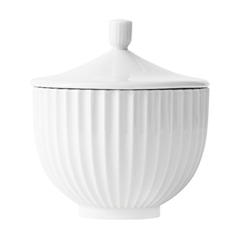 Lyngby Porcelæn Bonbonniere Ø14 cm Lyngby Dekoration Vielseitig, weiss