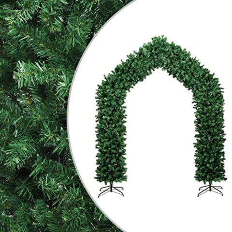 vidaXL Weihnachtsgirlande Künstliche Girlande Weihnachstdeko Tannengirlande Türgirlande Türbogen Weihnachten für Hochzeit Geburtstagsparty Grün 270cm
