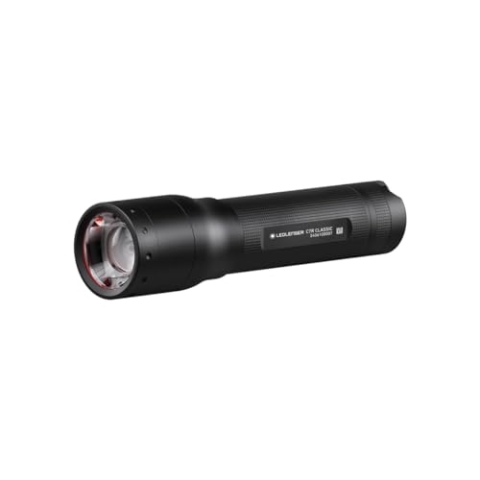 Ledlenser C7R Classic wiederaufladbare LED Taschenlampe | 1000 Lumen helle Taschenlampe | 210m Leuchtweite | einstellbarer Fokus | IP54 | lange Batterielebensdauer | Taschenlampe Camping, Outdoor