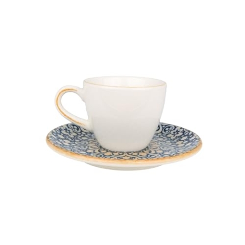 Bonna Alhambra - Espressotassen und Untertasse - 80 cc - Porzellan - 6er set