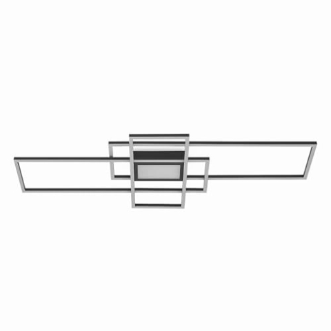 Lindby LED Deckenleuchte Caitilin dimmbar mit Leselampe (Modern) in Alu aus Metall (1 flammig,) - Lampe Deckenlampe Wohnzimmerleuchte