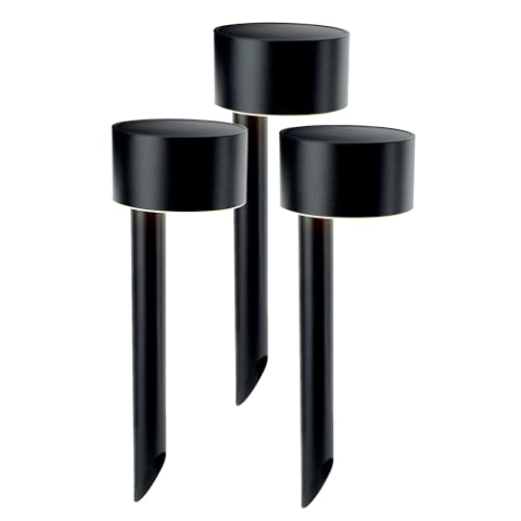Brendz Vik Wegbeleuchtung mit Solarbetrieb, Solarlampen für Außen, IP44 Wasserdicht, Gartendekoration, Wegeleuchten Solar, LED Gartenleuchten mit Erdspieß, 3er-Pack