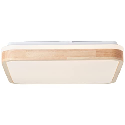 Brilliant Tumeo LED Deckenleuchte 40x40cm holz hell/weiß, Metall/Holz, 1x LED integriert, 24 W, (Lichtstrom: 2400lm, Lichtfarbe: 3000K)
