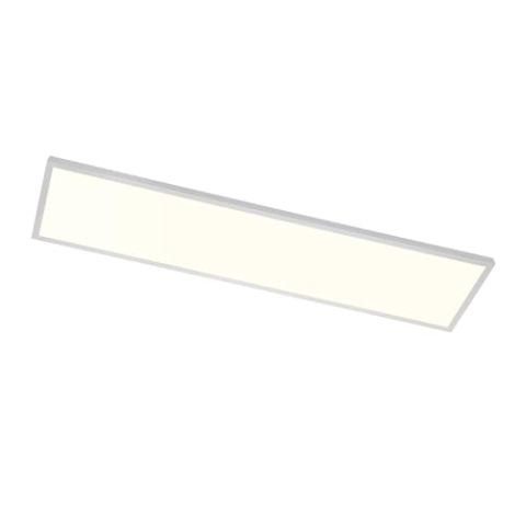 Arcchio LED Panel Lysander dimmbar mit Leselampe in Weiß aus Aluminium (1 flammig,) - Bürolampe Deckenlampe Deckenleuchte Lampe Arbeitszimmerleuchte