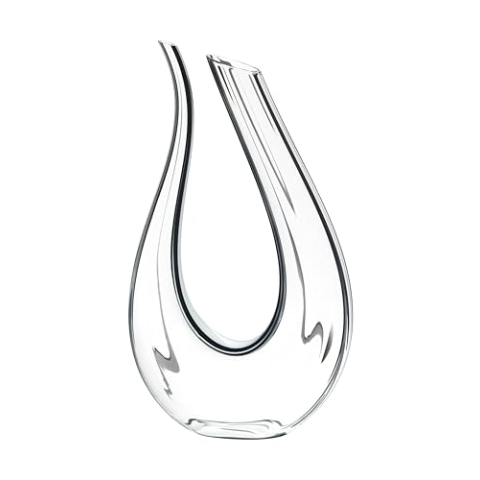 RIEDEL Amadeo Fatto A Mano Dekanter,Einzelpackung,klares/schwarzes/weißes Kristallglas,handgefertigt