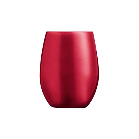 Chef & Sommelier ARC L9408 Primarific Red Trinkglas, Wasserglas, Saftglas, 350ml, Krysta Kristallglas, rot, 6 Stück