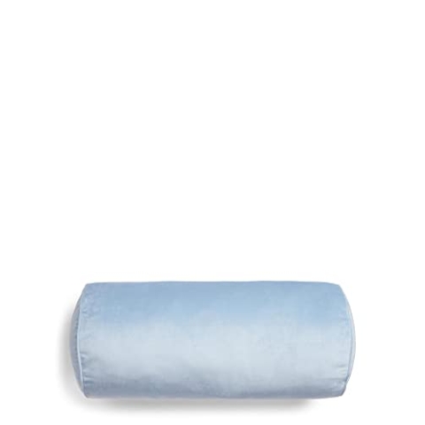 Essenza Nackenrolle Dailah Eisblau, 22x50 cm, 100% Polyester Samt, Uni