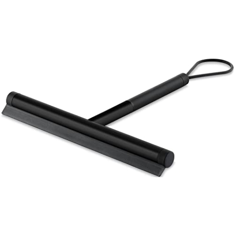 ZACK JAZ Badezimmer Wasserschieber 24x21,5 cm Schwarz